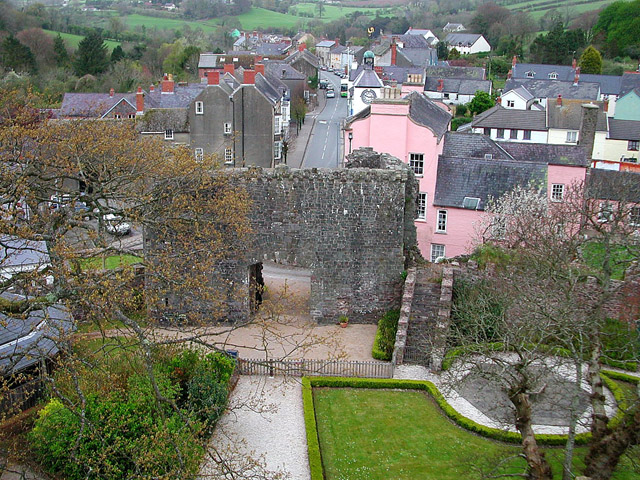 Laugharne as seen from the castle